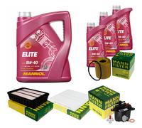 MANN Controllo Set 8 L MANNOL Elite 5W-40 Per Citroën Peugeot C-Crosser EP