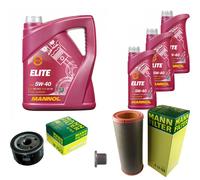 MANN Controllo Set 8 L MANNOL Elite 5W-40 Per Opel Renault Arena Kasten TB