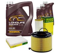 Mann Controllo Set 8. L mannol Longlife 508/509 0W-20 per Audi A4 Avant .