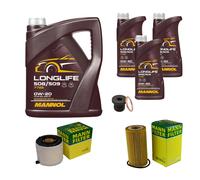 MANN Controllo Set 8 L MANNOL LONGLIFE 508/509 0W-20 Per Audi A4 Avant 8W5