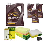 MANN Controllo Set 8 L MANNOL LONGLIFE 508/509 0W-20 Per VW Audi Polo AW1