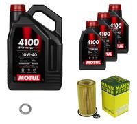 MANN Controllo Set 8 L MOTUL 4100 SYN-ERGY SPEC 10W40 Per Honda CR-V II RD