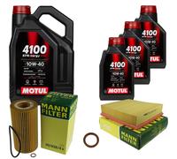 Mann Controllo Set 8 L Motul 4100 Syn-Nergy Spec 10W40 per BMW 7er 8er 5er