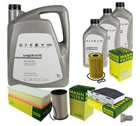 MANN Controllo Set 8 L Olio Motore VW 0W-30 LONGLIFE III FE Per Seat Altea 2.0
