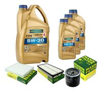 MANN Controllo Set 8 L RAVENOL FDS 5W-30 per Toyota Previa 2.0 D-4D