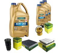 MANN Controllo Set 8 L RAVENOL FDS 5W-30 per Toyota RAV 4 III 2.2 D 4WD
