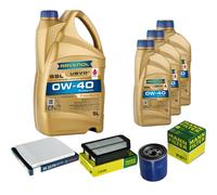 MANN Controllo Set 8 L RAVENOL SSL 0W-40 per Hyundai i40 CW 1.6 GDi 2.0