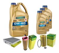 MANN Controllo Set 8 L RAVENOL SSL 0W-40 per Mercedes E-Klasse W211 S211