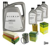 MANN Controllo Set 8 L VW Olio Motore 0W-30 LONGLIFE III FE Per Altea 2.0 TDi