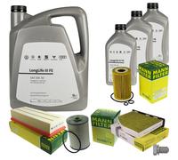 MANN Controllo Set 8 L VW Olio Motore 0W-30 LONGLIFE III FE Per Seat Altea 2.0