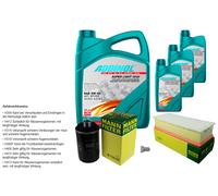Mann Controllo Set 8L Addinol 0540 Super Light 5W-40 per Audi Q3 8UB