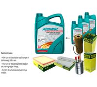 Mann Controllo Set 8L Addinol Giga Luce Mv 0530 Metallo 5W-30 per Ssangyong