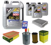 MANN Controllo Set 8L LIQUI MOLY Special Tec 5W-30 per Jaguar S-Type 2.7 D