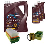 MANN Controllo Set 8L MANNOL Ceramic Pro 10W-40 Per Citroën C5 II Break RE_