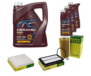 MANN Controllo Set 8L MANNOL Ceramic Pro 10W-40 Per Hyundai Tucson TL TLE