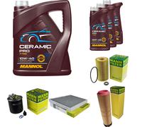 MANN Controllo Set 8L MANNOL Ceramic Pro 10W-40 Per Mercedes-Benz E-Klasse