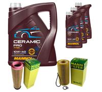 MANN Controllo Set 8L MANNOL Ceramic Pro 10W-40 Per Mercedes-Benz E-Klasse