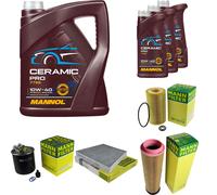 MANN Controllo Set 8L MANNOL Ceramic Pro 10W-40 Per Mercedes-Benz E-Klasse