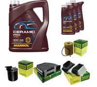 MANN Controllo Set 8L MANNOL Ceramic Pro 10W-40 Per Mercedes-Benz GLK-Klasse
