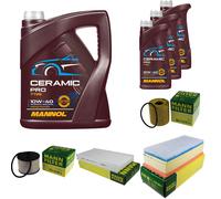 MANN Controllo Set 8L MANNOL Ceramic Pro 10W-40 Per Peugeot Expert Kasten