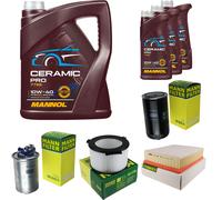 MANN Controllo set 8L MANNOL Ceramica Pro 10W-40 per VW Transporter IV Bus