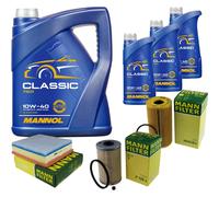 MANN Controllo Set 8L MANNOL Classic 10W-40 per Opel Movano Kasten 2.5 CDTi