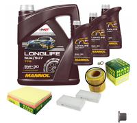 MANN Controllo Set 8L MANNOL LONGLIFE 504/507 5W-30 Per BMW X3 xDrive35i X4
