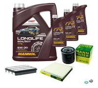 Mann Controllo Set 8L mannol Longlife 504/507 5W-30 per Toyota Cruiser Terra