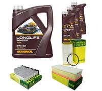 MANN Controllo Set 8L MANNOL LONGLIFE 504/507 5W-30 Per VW Scirocco 137 138