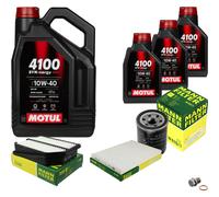 MANN Controllo Set 8L MOTUL 4100 SYN-ERGY SPEC 10W40 Per Suzuki Grand Vitara