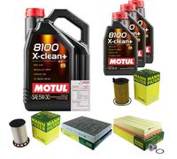 MANN Controllo Set 8L Motul 5W-30 Per VW Touareg 3.0 V6 TDI