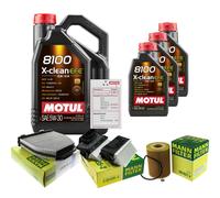MANN Controllo set 8L MOTUL 8100 X-CLEAN EFE 5W-30 per Mercedes Classe E