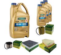 MANN Controllo Set 8L RAVENOL FDS 5W-30 per Ford S-Max 2.0 TDCi Galaxy