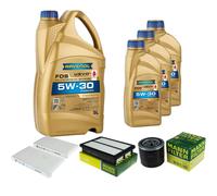 MANN Controllo Set 8L RAVENOL FDS 5W-30 per Hyundai H-1 Cargo 2.4