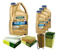 Mann Controllo Set 8L Ravenol Hls 5W-30 per BMW 5er E39 540i
