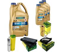 Mann Controllo Set 8L Ravenol Hls 5W-30 per BMW X5 E70 - Xdrive30d