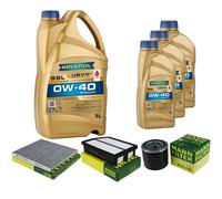MANN Controllo Set 8L RAVENOL SSL 0W-40 per KIA Sportage 2.0 CVVT AWD