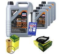 Mann Controllo Set 9 L Liqui Moly Top Tec 4210 0W-30 per BMW X5 xDrive30d