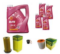 MANN Controllo Set 9 L MANNOL Elite 5W-40 Per Audi A6 4G2 C7 4GC 2.8 FSI
