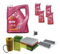 Mann Controllo Set 9 L mannol Elite 5W-40 per Renault Latitudine L70 2.0
