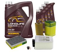 Mann Controllo Set 9 L mannol Longlife 508/509 0W-20 per Audi Q7 4M 3.0