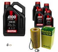 MANN Controllo Set 9 L MOTUL 4100 SYN-ERGY SPEC 10W40 Per Mercedes E-Klasse