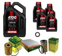 MANN Controllo Set 9 L MOTUL 4100 SYN-ERGY SPEC 10W40 Per Renault Master II