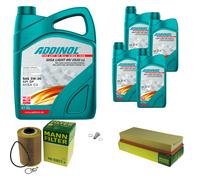 MANN Controllo Set 9L ADDINOL GIGA LIGHT MV 0530 LL 5W-30 Per Alpina B10 E34