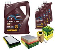 MANN Controllo Set 9L MANNOL Ceramic Pro 10W-40 Per BMW 3er Cabriolet E36