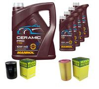 MANN Controllo Set 9L MANNOL Ceramic Pro 10W-40 Per Fiat Ducato Bus 244 Z_