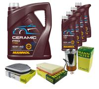 MANN Controllo Set 9L MANNOL Ceramic Pro 10W-40 Per Mercedes-Benz C-Class