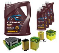 MANN Controllo Set 9L MANNOL Ceramic Pro 10W-40 Per Mercedes-Benz C-Class