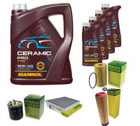 MANN Controllo Set 9L MANNOL Ceramic Pro 10W-40 Per Mercedes-Benz E-Klasse