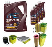 MANN Controllo Set 9L MANNOL Ceramic Pro 10W-40 Per Mercedes-Benz E-Klasse
